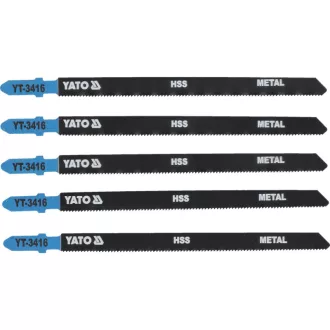   YATO Stichsägeblatt für Metall T-Aufnahme 21TPI 130/1,0 mm HSS (5 Stück)