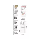 YATO Sägeblatt für Multifunktionsmaschine 34 mm Bimetall-Titan-Nitrid