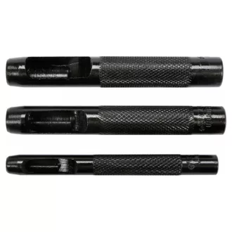 YATO Lederpiercing-Set 3-teilig 6-10 mm