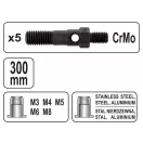 YATO Hebel-Steckschlüssel M3, M4, M5, M6, M8 300 mm