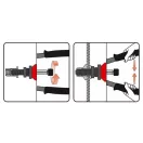 YATO Hebel-Steckschlüssel M3, M4, M5, M6, M8 300 mm