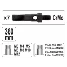 YATO Nietmutternschlüssel 360 mm M3, M4, M5, M6, M8, M10, M12