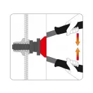 YATO Nietzangen-Set mit Hebel 330 mm (M5-M6-M8-M10-M12)