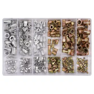 YATO Nietmuttern-Set aus Aluminium und Stahl, 300-teilig
