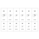 YATO Nietmuttern-Set aus Aluminium und Stahl, 300-teilig