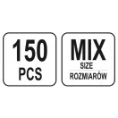 YATO Stahl-Nietmuttern-Set 150-teilig