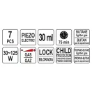 YATO Lötkolben-Set 7-teilig, Butangasbetrieb (ohne Gas) Piezo