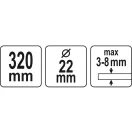 YATO Fliesenschneider für große Platten 3200 mm