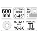 YATO Fliesenschneider 600 mm 1 Schiene