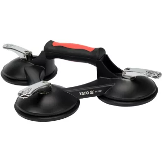 YATO Glasplattenhalter dreifach aus Aluminium