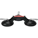 YATO Glasplattenhalter dreifach aus Aluminium