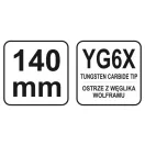 YATO Reißzwecke 140 mm Glaskeramik-Metall