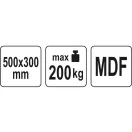 YATO Trolley 500 x 300 mm 200 kg