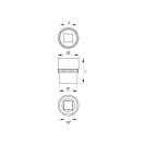 YATO Steckschlüssel 3/8" 6 mm CrV