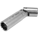 YATO Zündkerzenschlüssel mit Gelenk und 3/8" Anschluss, 14 mm / 88 mm CrV