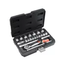 YATO Steckschlüsselsatz 22-teilig 3/8" 6-22 mm CrV