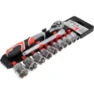 YATO Steckschlüsselsatz 12-teilig 3/8" 10-24 mm CrV