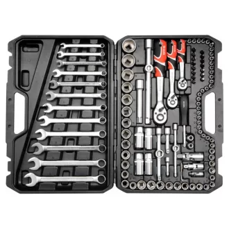   YATO Steckschlüsselsatz 111-teilig 1/4", 3/8", 1/2" CrV