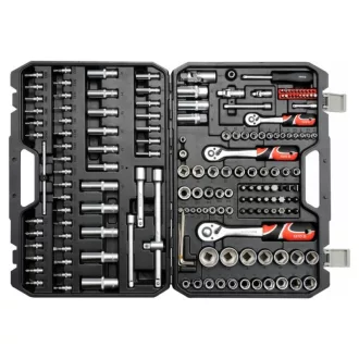   YATO Steckschlüsselsatz 173-teilig 1/4", 3/8", 1/2" CrV