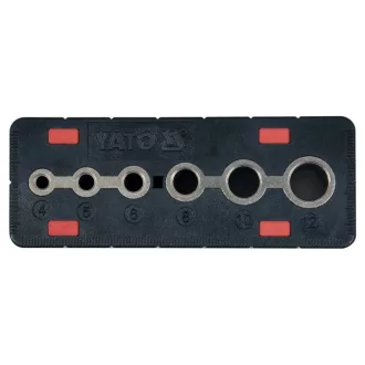 YATO Bohrschablone 4-12 mm
