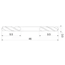 YATO Doppelendiger Schneckenbohrer 3,0 x 46/9,5 mm HSS