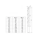 YATO Spiralbohrer-Set 10-teilig 1-10 mm HSS Co