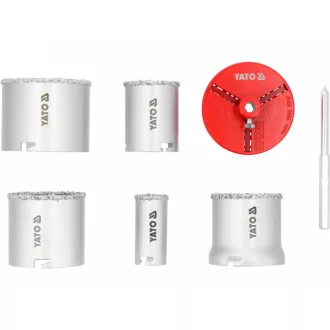 YATO Bohrkronen-Set Carbide 33-83 mm