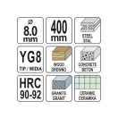 YATO Universalbohrer 8 x 400/240 mm