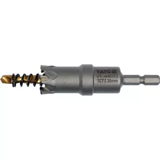 YATO Kreisausschneider 20 mm TCT mit Bit-Aufnahme