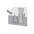 YATO Tischler-Schwalbenschwanz-Schablone aus Aluminium