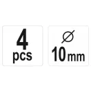 YATO Dübelmarkierung 10 mm (4 Stück)