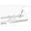 YATO Verstellbare Bohrschablone 250 mm Aluminium