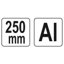 YATO Verstellbare Bohrschablone 250 mm Aluminium