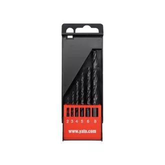 YATO Spiralenbohrer-Set 6-teilig 2-8 mm HSS