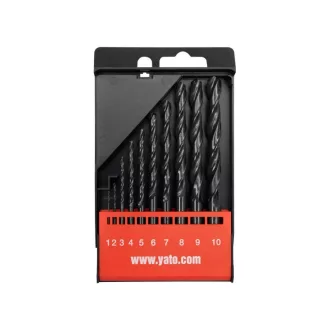YATO Schneckenbohrer Set 10-teilig 1-10 mm HSS