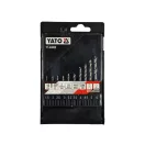 YATO Spiralbohrer-Set mit Bit-Halter 10-teilig 1,5-6 mm HSS 6542