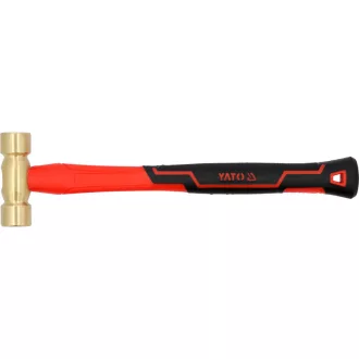 YATO Messinghammer 250 g mit Glasfasergriff