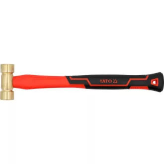 YATO Messinghammer 300 g mit Glasfasergriff