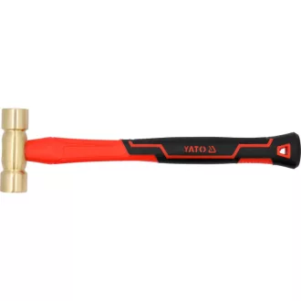 YATO Messinghammer 500 g mit Glasfasergriff