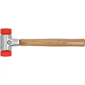 YATO Kunststoffhammer 40 mm mit Hickory-Stiel