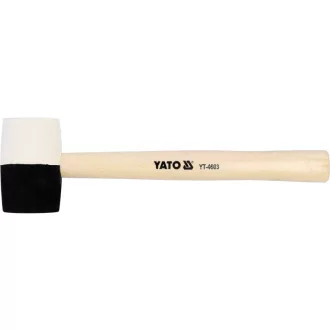 YATO Gummihammer 580 g (schwarz-weiß) 58 mm