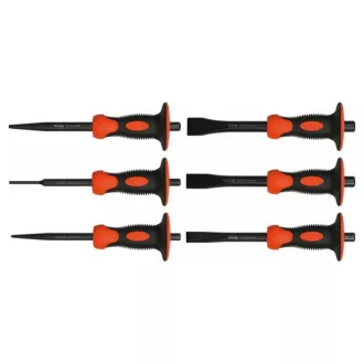 YATO Meißelset mit 6 Teilen 180 mm Handschutz