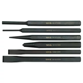 YATO Flachschneider-, Locher- und Bolzenstanzer-Set 6-teilig