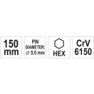 YATO Splintlocher 5 x 150 mm