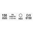 YATO Splintentreiber 6 x 150 mm