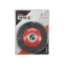 YATO Rundbürste 200 x 32 mm mit Reduzierringen, Edelstahl
