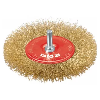 YATO Stiftbürste 100 mm mit Kupferbeschichtung