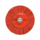 YATO Bürstenkopf mit Stiel 75 mm Kunststoffborsten