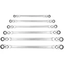 YATO Gelenk-Sternschlüssel-Set 6-teilig 8 - 19 mm extra lang