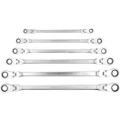 YATO Gelenk-Sternschlüssel-Set 6-teilig 8 - 19 mm extra lang